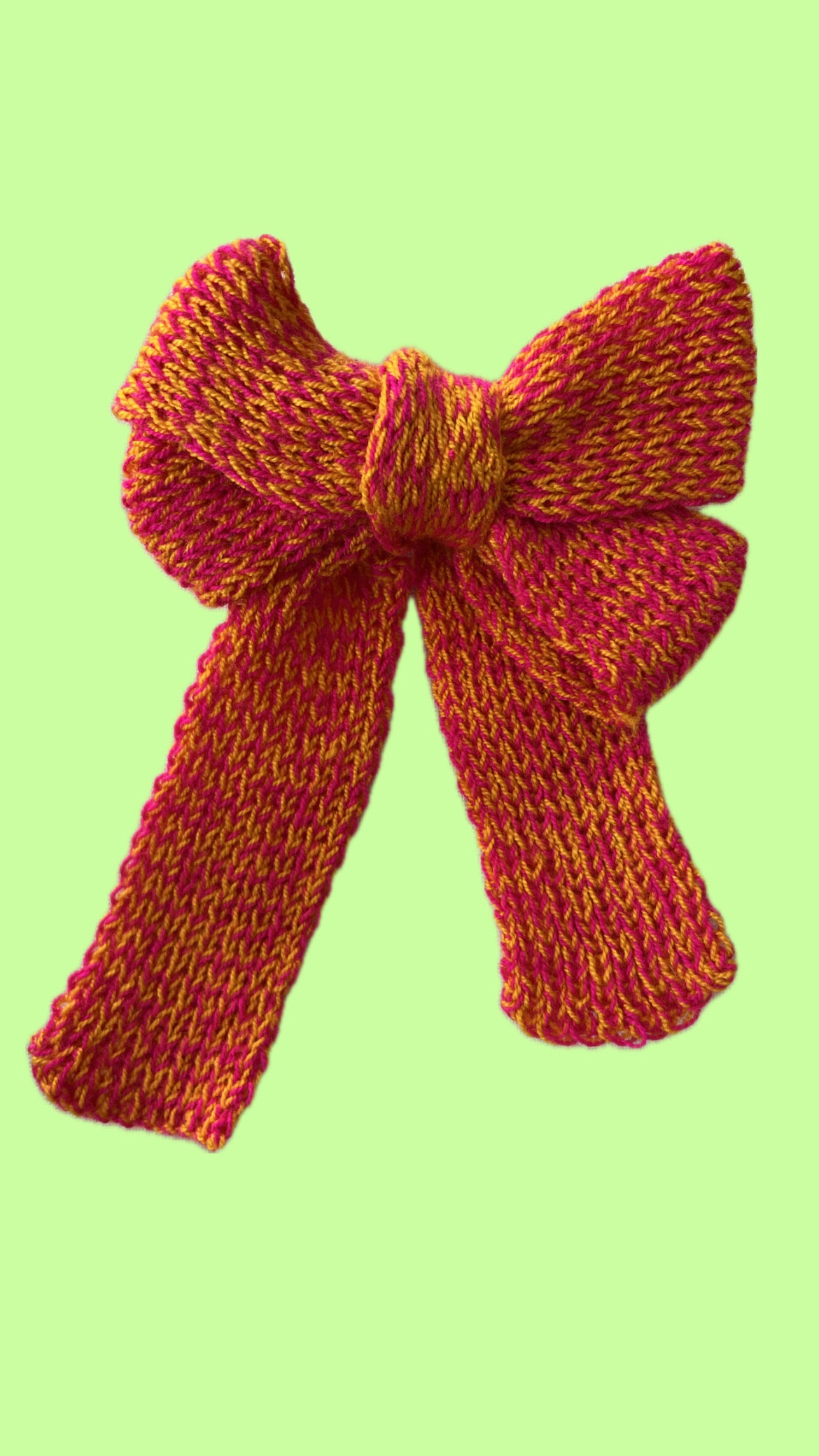 FUCSIA x SUNSET HAIR BOW