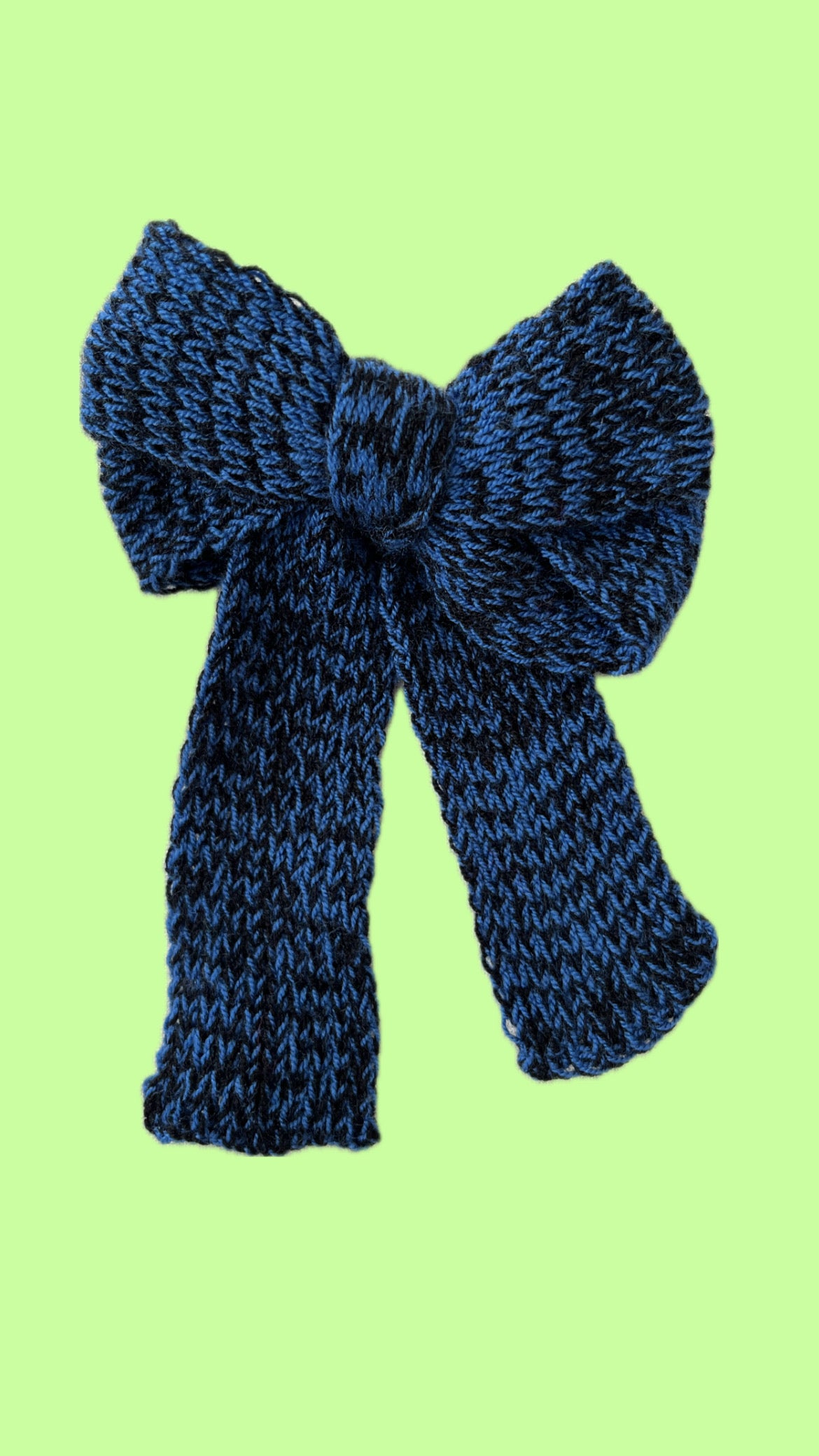 BLUE x DARK HAIR BOW