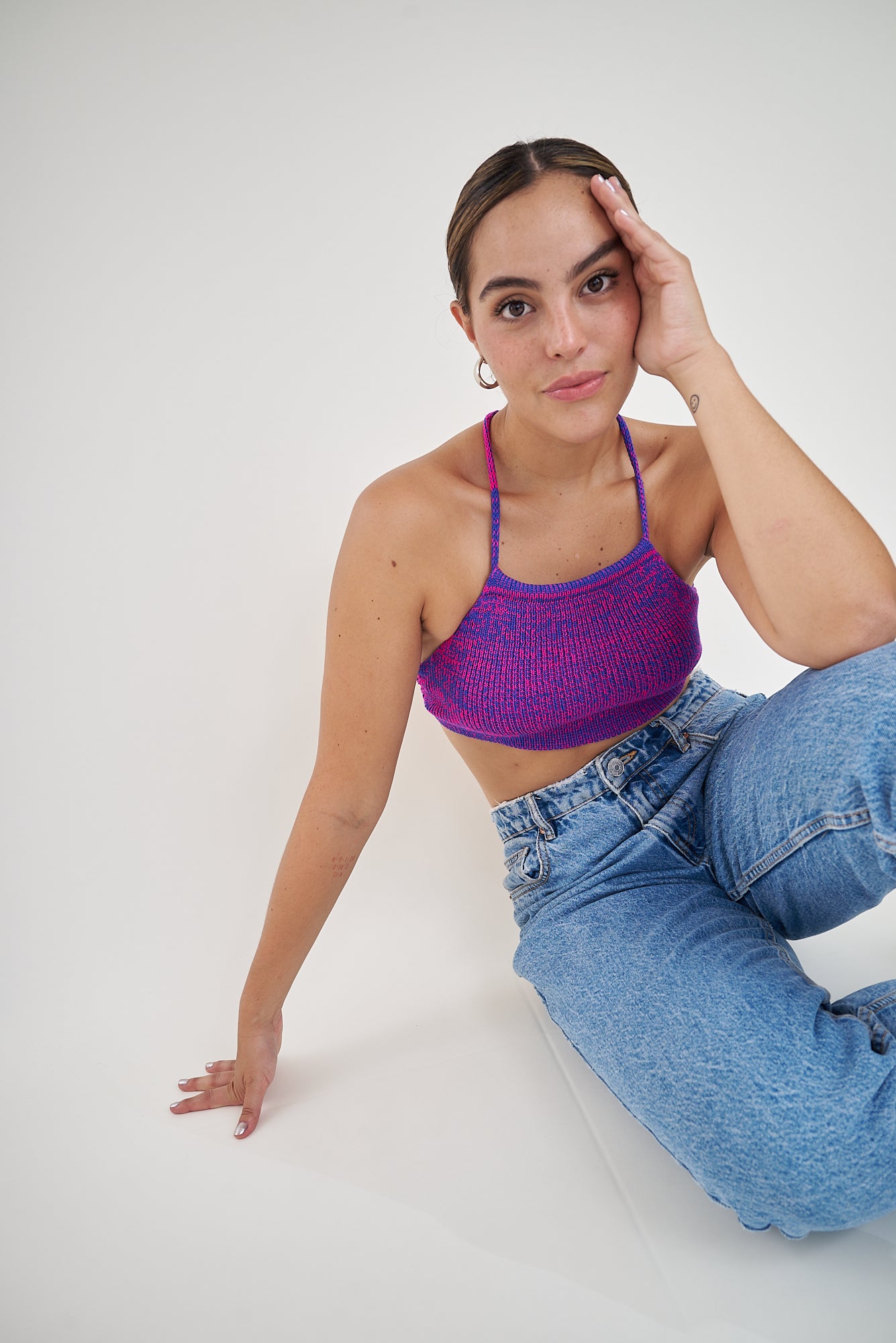 FUCSIA x PURPLE. KNIT 2