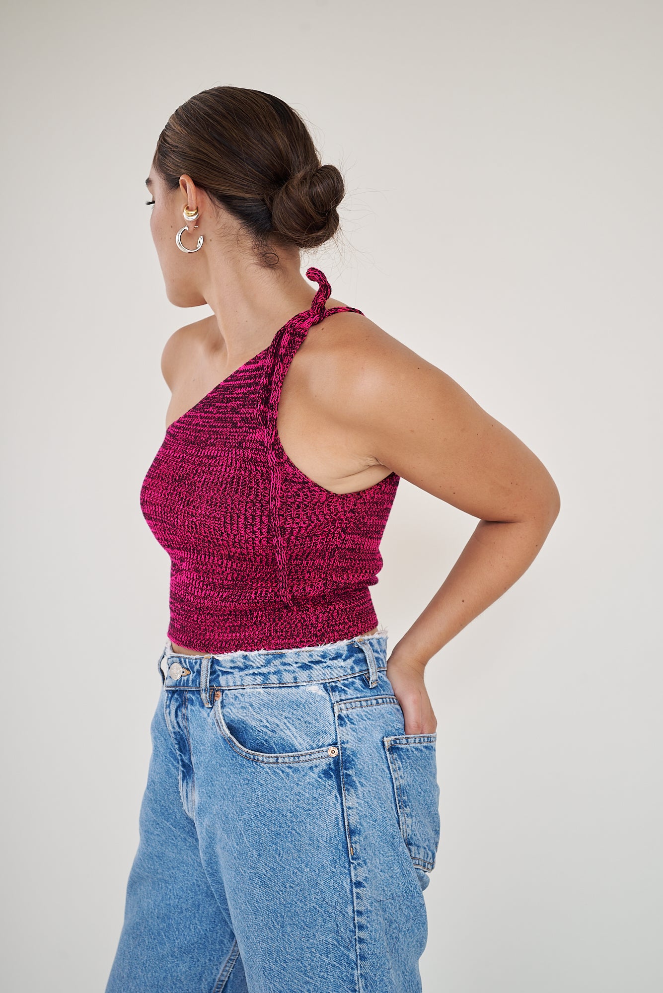 BASIC TOP FUCSIA x BLACK